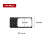 Car Carbon Fiber Headlight Panel Decorative Sticker for Mazda CX-5 2017-2018, Left Drive, Headlight Panel, Left Drive
