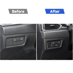 Car Carbon Fiber Headlight Panel Decorative Sticker for Mazda CX-5 2017-2018, Left Drive, Headlight Panel, Left Drive