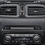 Car Carbon Fiber Central Control Panel Decorative Sticker for Mazda CX-5 2017-2018, Left and Right Drive Universal, Central Control Panel