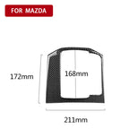 Car Carbon Fiber Gear Panel Decorative Sticker for Mazda CX-5 2017-2018, Left Drive, Gear Panel, Left Drive