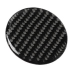 Car Carbon Fiber Multimedia Knob Decorative Sticker for BMW 3 Series G20/G28/325Li/330d/335 2019-2020, Left and Right Drive Universal, Multimedia Knob