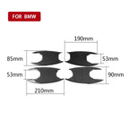 4 in 1 Car Carbon Fiber Outside Door Bowl Decorative Sticker for BMW 3 Series G20/G28/325Li/330d/335 2019-2020, Left and Right Drive Universal, Outside Door Bowl