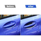 4 in 1 Car Carbon Fiber Outside Door Bowl Decorative Sticker for BMW 3 Series G20/G28/325Li/330d/335 2019-2020, Left and Right Drive Universal, Outside Door Bowl