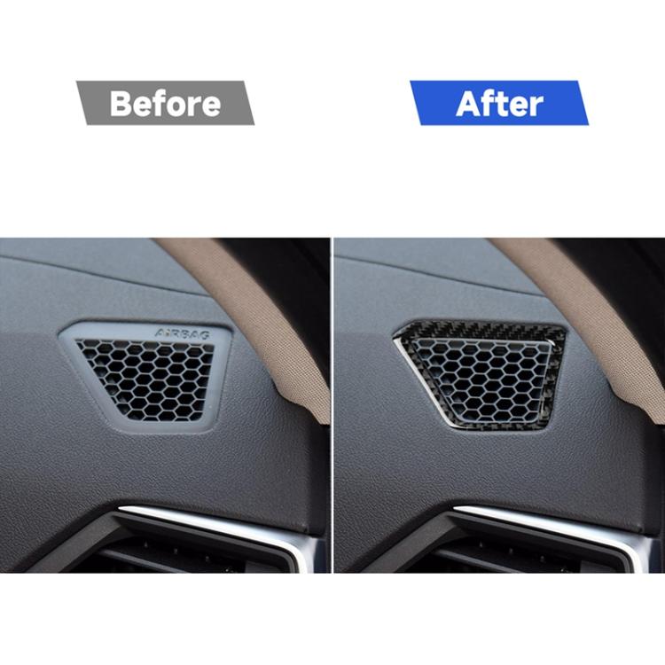 Car Carbon Fiber Instrument Air Outlet Decorative Sticker for BMW 3 Series G20/G28/325Li/330d/335 2019-2020, Left Drive, Instrument Air Outlet, Left Drive