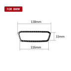 Car Carbon Fiber Headlight Adjustment Frame Decorative Sticker for BMW 3 Series G20/G28/325Li/330d/335 2019-2020, Left and Right Drive Universal, Headlight Adjustment Frame