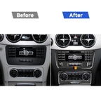 Car Carbon Fiber Air Conditioning Control Panel Decorative Sticker for Mercedes-Benz Traje Para GLK X204 300, 260, 350, 250, 220, 2013-2015, Left and Right Drive Universal, Air Conditioning Control Panel