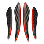 Universal Car Carbon Fiber Wind Knife Decorative Sticker, Left and Right Drive Universal, Wind Knife