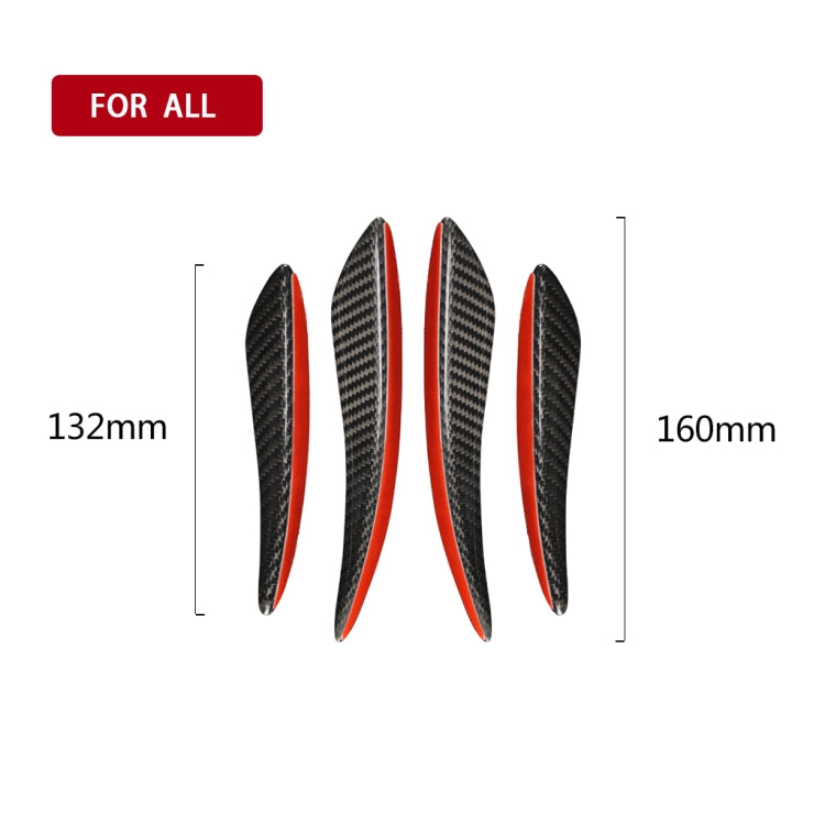 Universal Car Carbon Fiber Wind Knife Decorative Sticker, Left and Right Drive Universal, Wind Knife