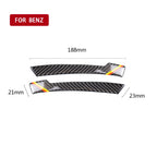Car Carbon Fiber Rearview Mirror Anti-collision Strip D for Mercedes-Benz A/B/C/E Class/GLK/GLE/GLS/GLA/CLA, Left and Right Drive Universal, Rearview Mirror Anti-collision Strip D