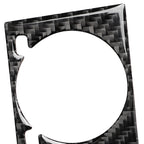 Car Carbon Fiber Clock Decorative Sticker for Lexus RX300 / 270 / 200T / 450h 2016-2019, Left and Right Drive Universal, Clock