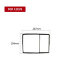 Car Carbon Fiber Front Reading Light Decorative Sticker for Lexus RX300 / 270 / 200T / 450h 2016-2019, Left and Right Drive Universal, Front Reading Light