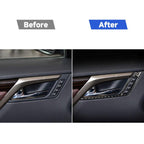 Car Carbon Fiber Front Door Handle B Decorative Sticker for Lexus RX300 / 270 / 200T / 450h 2016-2019, Left and Right Drive Universal, Front Door Handle B