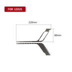Car Carbon Fiber Front Door Handle A Decorative Sticker for Lexus RX300 / 270 / 200T / 450h 2016-2019, Left Drive, Front Door Handle A, Left Drive
