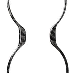 Car Carbon Fiber Water Cup Holder Frame Decorative Sticker for Lexus RX300 / 270 / 200T / 450h 2016-2019, Left and Right Drive Universal, Water Cup Holder Frame
