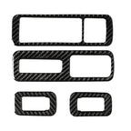Car Carbon Fiber Window Glass Lift Decorative Sticker for Lexus RX300 / 270 / 200T / 450h 2016-2019, Left Drive, Window Glass Lift, Left Drive