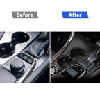 Car Carbon Fiber Gear Panel Decorative Sticker for Lexus RX300 / 270 / 200T / 450h 2016-2019, Right Drive, Gear Panel