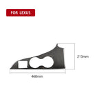 Car Carbon Fiber Water Cup Holder Panel Decorative Sticker for Lexus RX300 / 270 / 200T / 450h 2016-2019, Right Drive, Water Cup Holder Panel