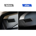 Car Carbon Fiber Dashboard Air Outlet Decorative Sticker for Lexus NX200 / 200t / 300h 2014-2021, Left and Right Drive Universal, Dashboard Air