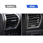 Car Carbon Fiber Left and Right Air Outlet Decorative Sticker for Lexus NX200 / 200t / 300h 2014-2021, Left and Right Drive Universal, Left and Right Air Outlet