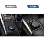 Car Carbon Fiber Knob Decorative Sticker for Lexus NX200 / 200t / 300h 2014-2021, Left and Right Drive Universal, Knob