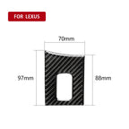Car Carbon Fiber Armrest Box Decorative Sticker for Lexus NX200 / 200t / 300h 2014-2021, Right Drive, Armrest Box, Right Drive