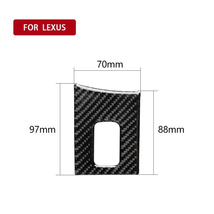 Car Carbon Fiber Armrest Box Decorative Sticker for Lexus NX200 / 200t / 300h 2014-2021, Right Drive, Armrest Box, Right Drive