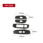 Car Carbon Fiber Window Glass Lift Decorative Sticker for Lexus NX200 / 200t / 300h 2014-2021, Left Drive, Window Glass Lift, Left Drive