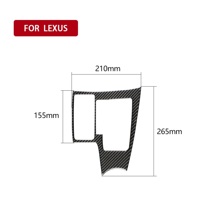 Car Carbon Fiber Gearshift Panel A Decorative Sticker for Lexus NX200 / 200t / 300h 2014-2021, Left Drive, Gearshift Panel A, Left Drive