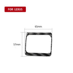 Car Carbon Fiber TRC Switch Decorative Sticker for Lexus IS250 300 350C 2006-2012, Left and Right Drive Universal, TRC Switch