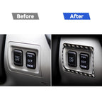 Car Carbon Fiber TRC Switch Decorative Sticker for Lexus IS250 300 350C 2006-2012, Left and Right Drive Universal, TRC Switch
