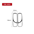 Car Carbon Fiber Rear Door Handle Decorative Sticker for Lexus IS250 300 350C 2006-2012, Left and Right Drive Universal, Rear Door Handle