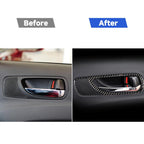 Car Carbon Fiber Rear Door Handle Decorative Sticker for Lexus IS250 300 350C 2006-2012, Left and Right Drive Universal, Rear Door Handle