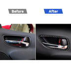 Car Carbon Fiber Front Door Handle Decorative Sticker for Lexus IS250 300 350C 2006-2012, Left and Right Drive Universal, Front Door Handle