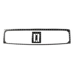 Car Carbon Fiber Middle Air Outlet Decorative Sticker for Lexus IS250 300 350C 2006-2012, Left and Right Drive Universal, Middle Air Outlet