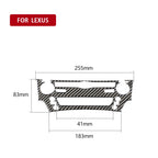 Car Carbon Fiber CD Panel Decorative Sticker for Lexus IS250 300 350C 2006-2012, Left and Right Drive Universal, CD Panel