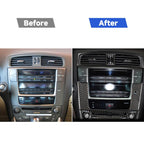 Car Carbon Fiber Navigation Panel A Decorative Sticker for Lexus IS250 300 350C 2006-2012, Left and Right Drive Universal, Navigation Panel A