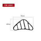 Car Carbon Fiber Small Left and Right Air Outlet Decorative Sticker for Lexus IS250 300 350C 2006-2012, Right Drive, Small Left and Right Air Outlet, Right Drive