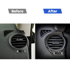 Car Carbon Fiber Small Left and Right Air Outlet Decorative Sticker for Lexus IS250 300 350C 2006-2012, Left Drive, Small Left and Right Air Outlet, Left Drive