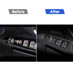 Car Carbon Fiber Window Glass Lift Decorative Sticker for Lexus IS250 300 350C 2006-2012, Right Drive, Window Glass Lift, Right Drive