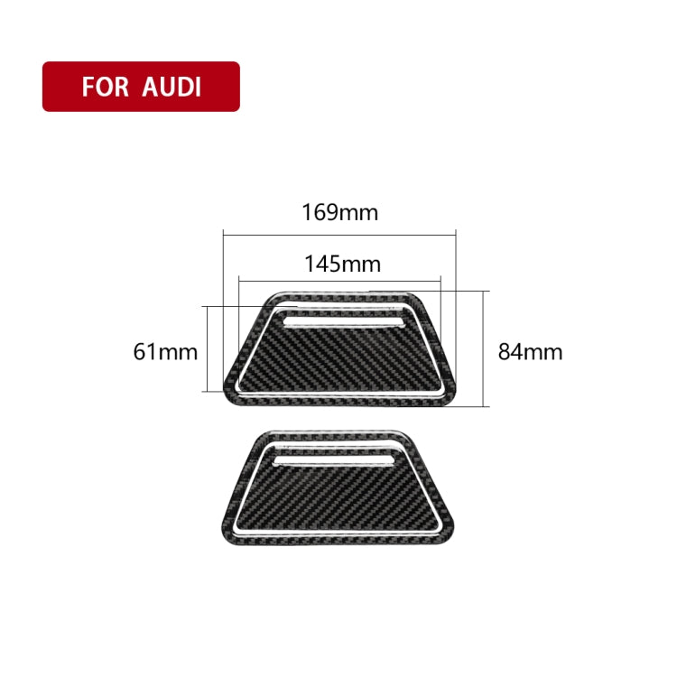 Car Carbon Fiber Ashtray Panel Decorative Sticker for Audi A6 S6 C7 A7 S7 4G8 2012-2018, Left and Right Drive Universal, Ashtray Panel