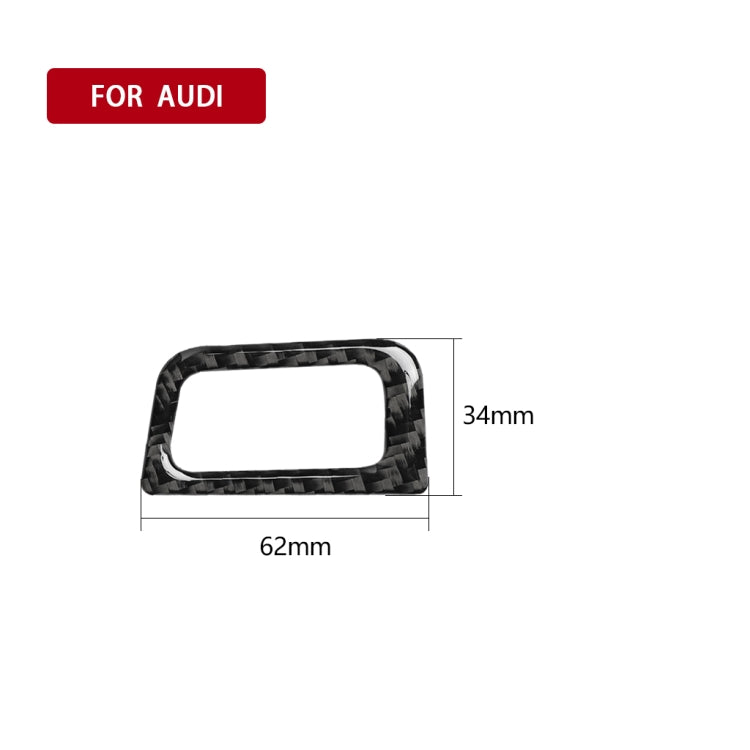 Car Carbon Fiber Trunk Switch Decorative Sticker for Audi A6 S6 C7 A7 S7 4G8 2012-2018, Right Drive, Trunk Switch, Right Drive