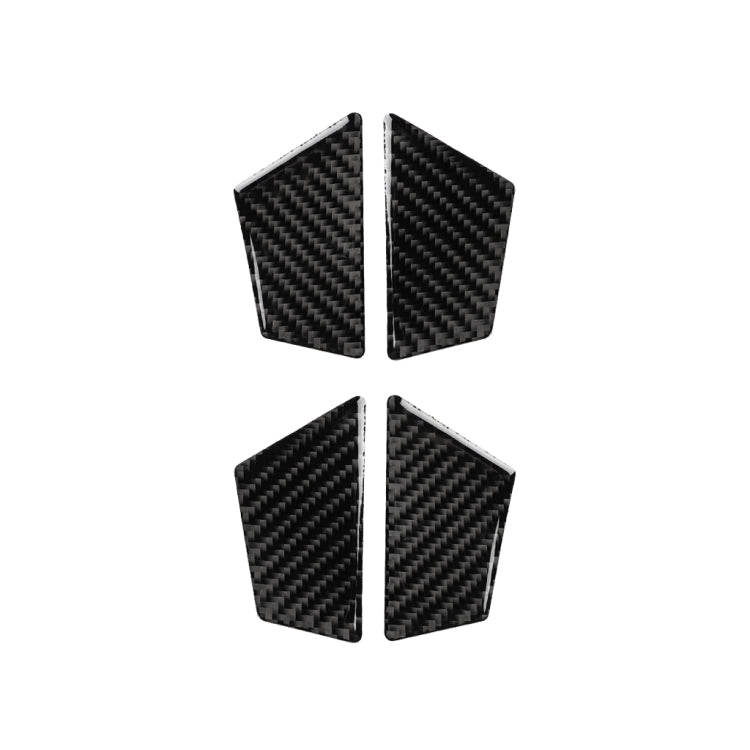 Car Carbon Fiber Inner Door Bowl Decorative Sticker for Audi A6 S6 C7 A7 S7 4G8 2012-2018, Left and Right Drive Universal, Inner Door Bowl