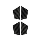 Car Carbon Fiber Inner Door Bowl Decorative Sticker for Audi A6 S6 C7 A7 S7 4G8 2012-2018, Left and Right Drive Universal, Inner Door Bowl