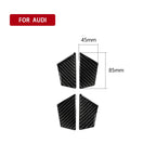 Car Carbon Fiber Inner Door Bowl Decorative Sticker for Audi A6 S6 C7 A7 S7 4G8 2012-2018, Left and Right Drive Universal, Inner Door Bowl