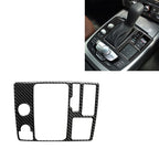 Car Carbon Fiber One-button Start Panel Decorative Sticker for Audi A6 S6 C7 A7 S7 4G8 2012-2018, Right Drive, One-button Start, Right Drive