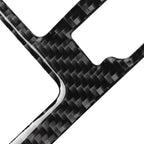 Car Carbon Fiber One-button Start Panel Decorative Sticker for Audi A6 S6 C7 A7 S7 4G8 2012-2018, Right Drive, One-button Start, Right Drive
