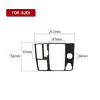 Car Carbon Fiber One-button Start Panel Decorative Sticker for Audi A6 S6 C7 A7 S7 4G8 2012-2018, Left Drive, One-button Start, Left Drive