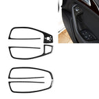 Car Carbon Fiber Glass Lifter Long Style Decorative Sticker for Audi A6 S6 C7 A7 S7 4G8 2012-2018, Right Drive, Glass Lifter, Right Drive
