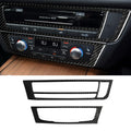 Car Carbon Fiber Air Conditioning CD Panel Decorative Sticker for Audi A6 S6 C7 A7 S7 4G8 2012-2018, Right Drive, Air Conditioning CD Panel, Right Drive