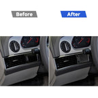 Car Carbon Fiber Air Outlet Adjustment Panel Decorative Sticker for Audi A6 2005-2011, Left Drive, Air Outlet Adjustment Panel, Left Drive